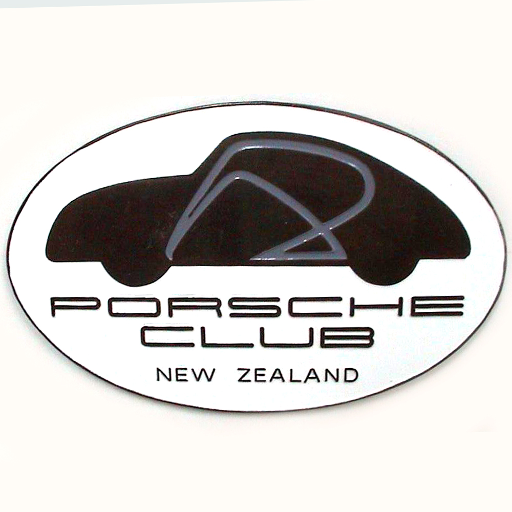 Porsche Club New Zealand car badge